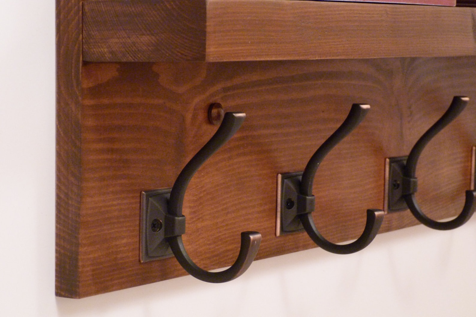 Entryway Hallway or Mudroom Coat Rack 5 Antique Bronze Hooks Etsy