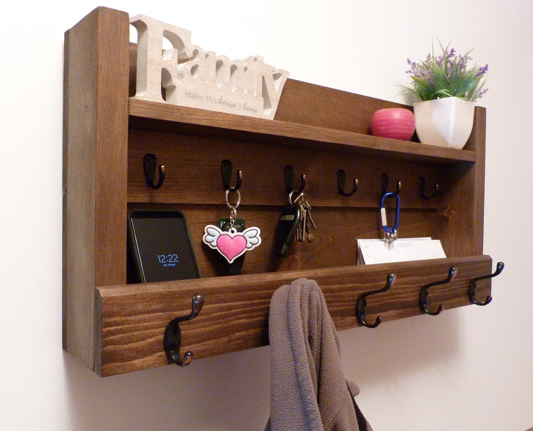 Entryway Organizer, Coat Rack With Shelf, Coat Rack With Storage, Wall