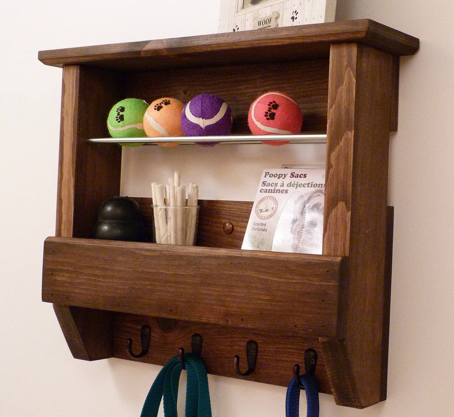 Pet wall organizer dog leash holder and organizer dog leash Etsy