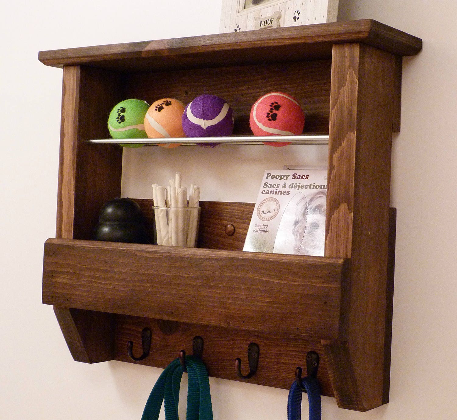 Pet Wall Organizer Dog Leash Holder and Organizer Dog Leash Etsy