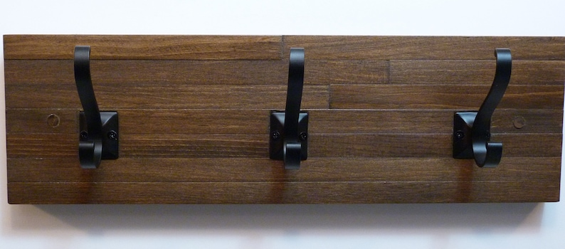 Modern and Rustic Entryway Coat Rack 18 Inches/3 Hooks Wall - Etsy