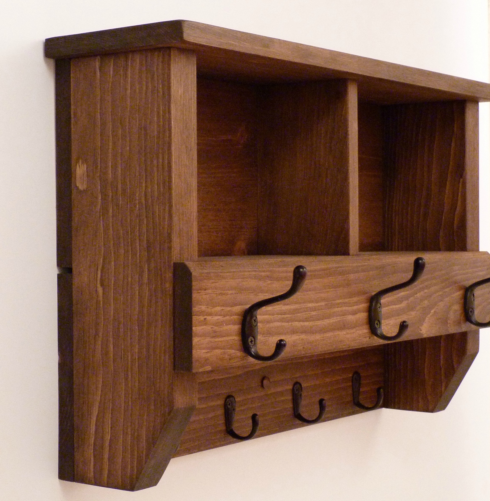 Entryway Coat Rack With Cubbies Coat Rack With Shelf Coat Etsy