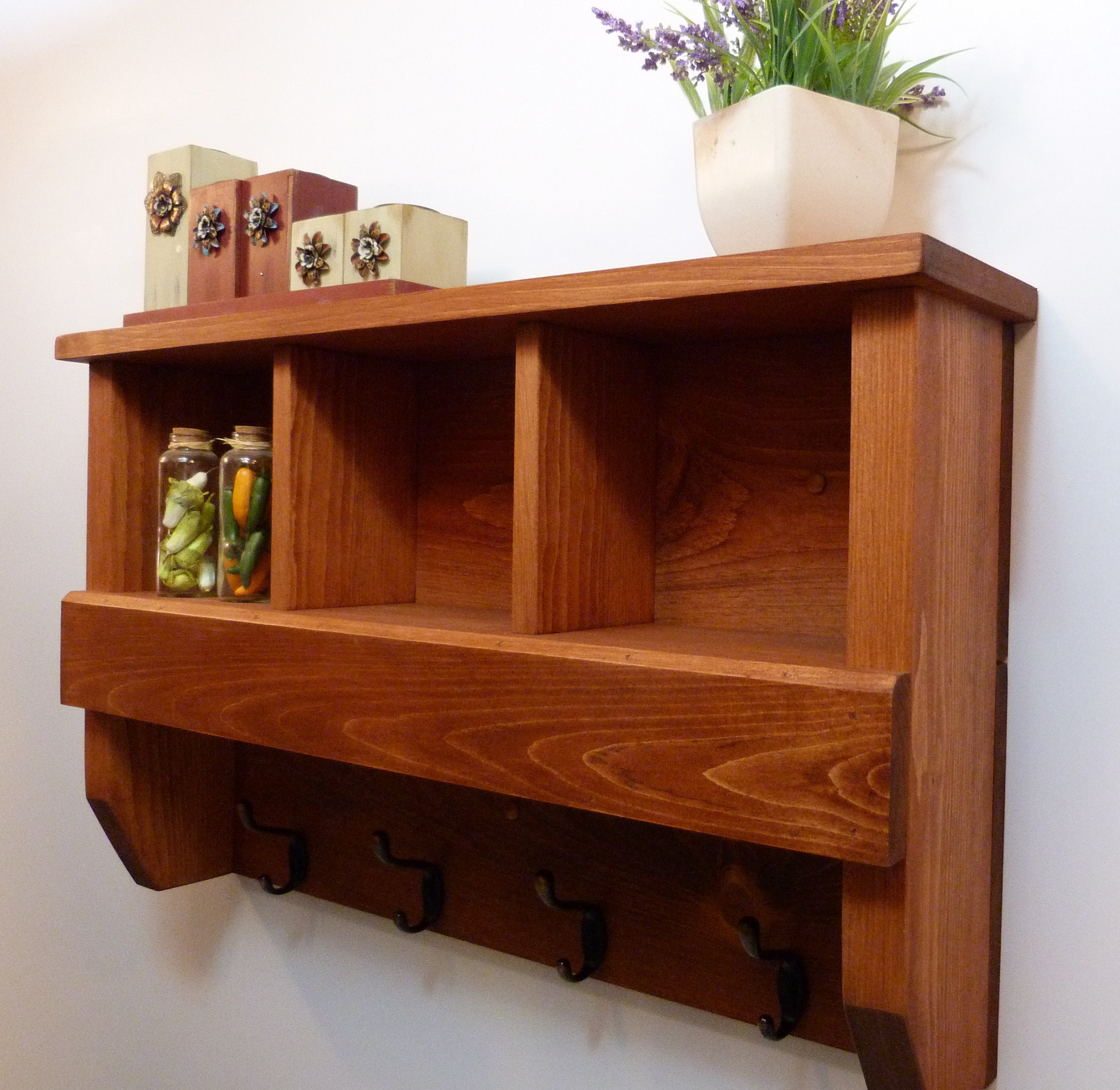 Entryway Coat Rack With Cubbies Coat Rack With Shelf Coat Etsy