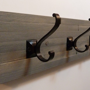 Modern and Rustic Entryway Coat Rack 30 Inches/5 hooks, Wall Coat Rack, Bathroom Towel Rack, Rustic Coat Rack