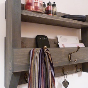 Entryway Coat Rack, Coat Rack with Shelf, Coat Rack with Storage, Wall Coat Rack, Rustic Coat Rack, Entryway Organizer