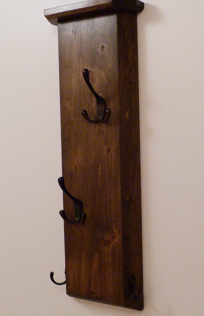 Vertical Entryway, Hallway or Mudroom Coat Rack, Wall Coat Rack, Rustic Coat popular Rack