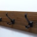 Modern and Rustic Entryway Coat Rack 18 Inches/3 Hooks, Wall Coat Rack ...