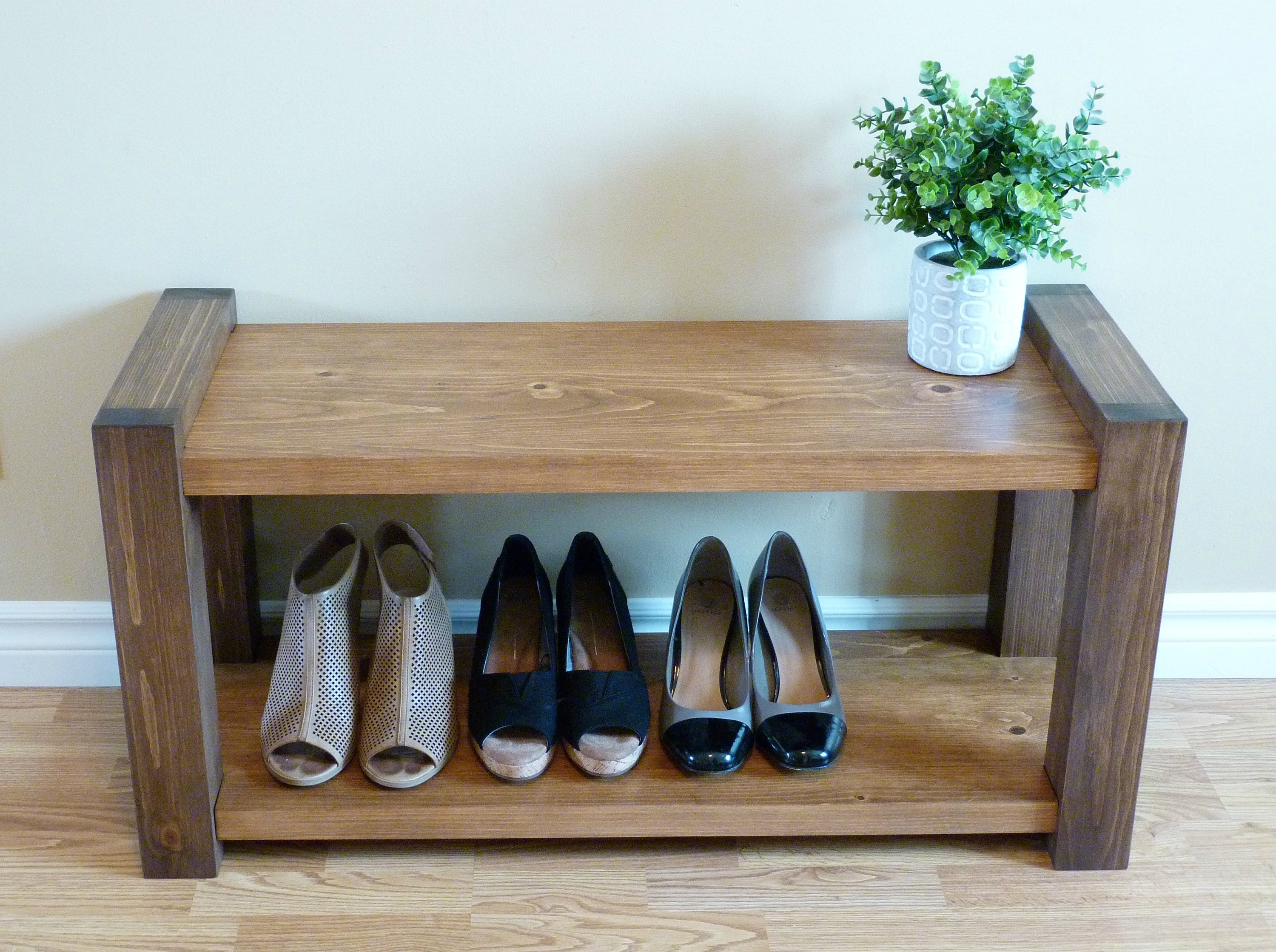 36 Inches Rustic Entryway Bench Modern Entryway Bench Bench Etsy Canada