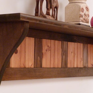 Estante de pared de madera de 35 pulgadas, estante de pared, estante de montaje en pared