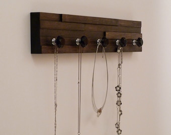 Organizador de joyas de 20 pulgadas/5 perillas, soporte para collares, soporte para pulseras