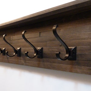 Modern and Rustic Entryway, Hallway or Mudroom Coat Rack 32 Inches/5 hooks, Wall Coat Rack, Bathroom Towel Rack