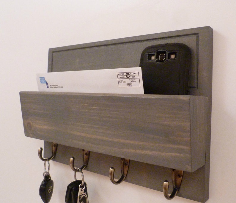 Mail Organizer Wall Mail Rack Entryway Organizer Key Rack Etsy