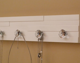 Organizador de joyas de 20 pulgadas/5 perillas, soporte para collares, soporte para pulseras