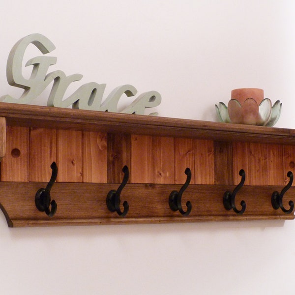 Rustic Metal Coat Rack With Storage Etsy