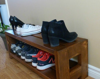Rustic Shoe Rack, Shoe Storage, Shoe Organizer, Shoe Cabinet, Shoe Rack Wood