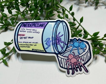 Tarantula Antidepression Sticker