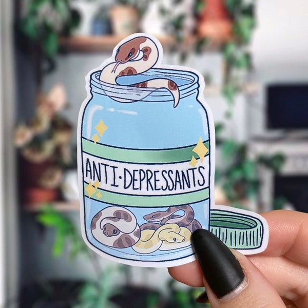 Ball Python Anti-depression Sticker