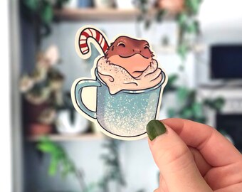 Bartagame Weihnachtssticker