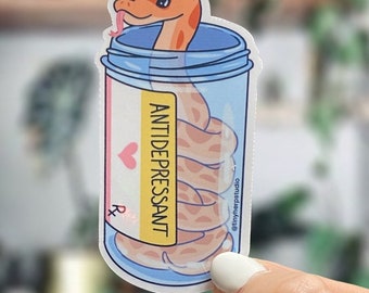 Antidepressiv klistermärke med majsorm