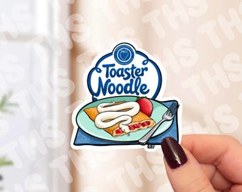Toaster Noodle Ball Python Sticker