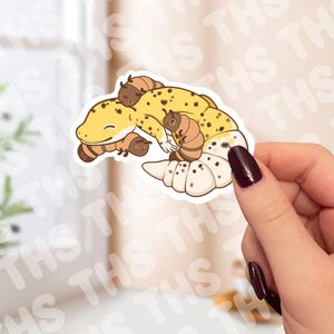 Sleepy Leopard Gecko Sticker