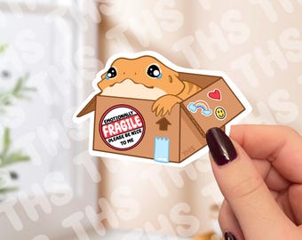 Sticker emotioneel kwetsbare baardagaam