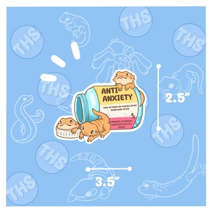 Bearded Dreagon Anti-Anxiety sticker image 2