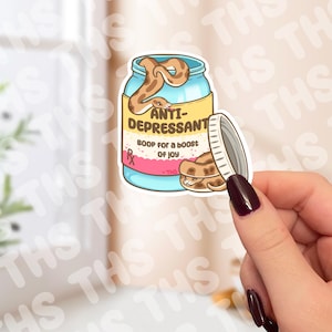 Ball Python Anti-depression Sticker