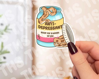 Ball Python Anti-depression Sticker