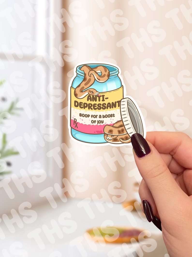 Königspython Anti-Depression Sticker Bild 1