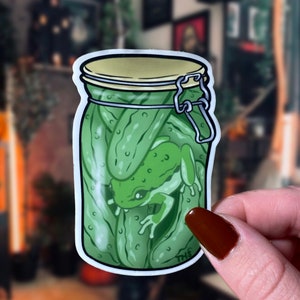 Grenouille cornichon Sticker