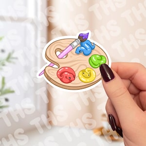 Ball Python malt Aufkleber