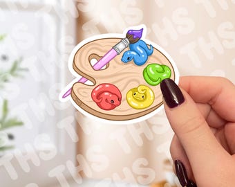 Ball Python malt Aufkleber