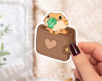 Bearded Dragon Money Thief Sticker
