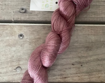 Tea Rose on Pekoe (l) mulberry silk lace weight yarn, dto, dye to order, 800m to 100gms, lace weight, 2 ply