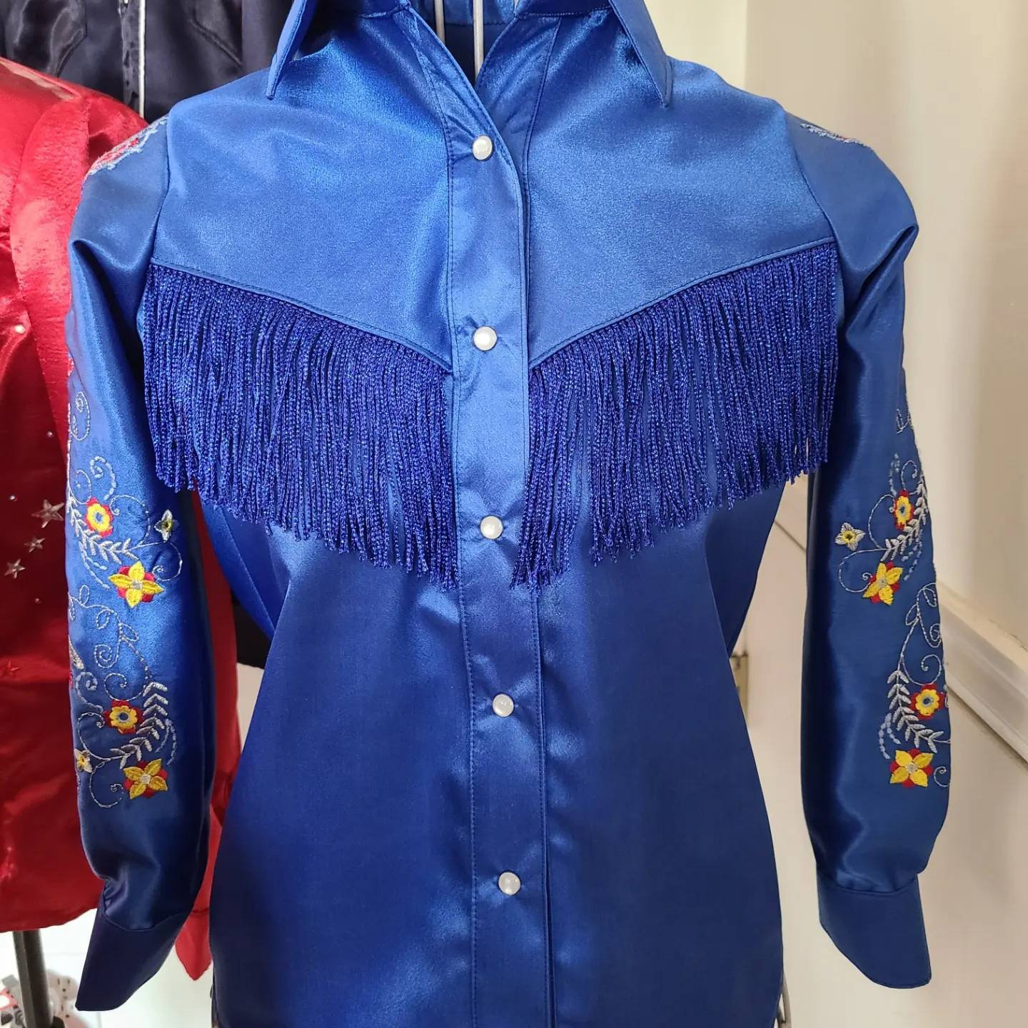Satin Western Shirt - Etsy