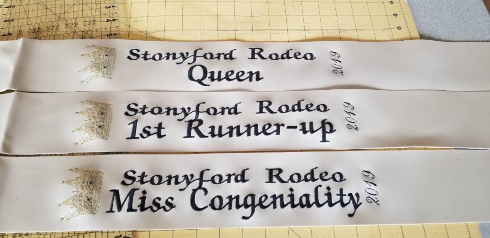 Pageant Queen Sashes rodeo Etsy