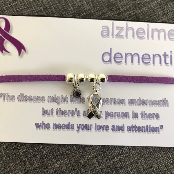 Bracelet de sensibilisation à la démence d'Alzheimer, bracelet de sensibilisation