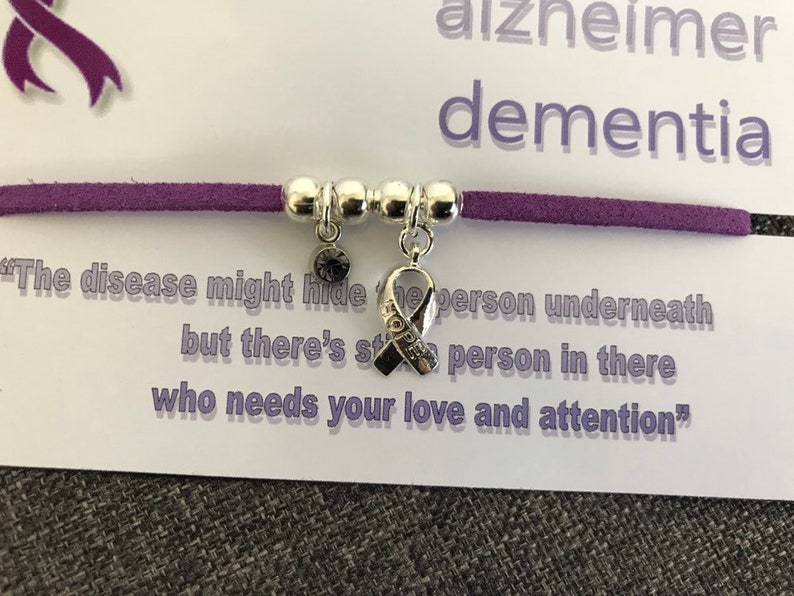 Alzheimer Dementia Awareness Bracelet, Awareness Bracelet Etsy