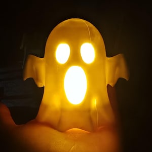 3D Printable Halloween Ghost Tealight Holder – STL File for 3D Printing | Spooky Candle Lantern Decoration | Digital Download -Unique Design