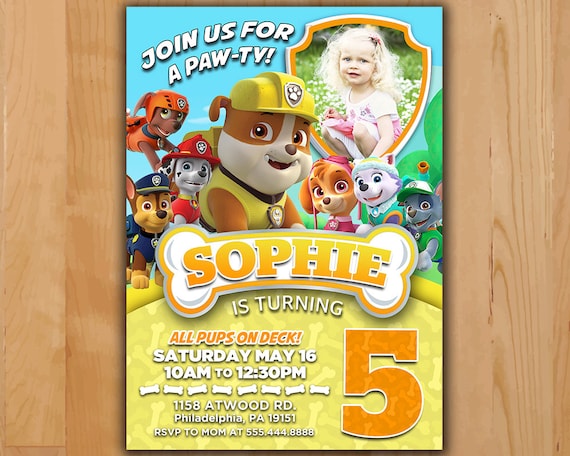 Paw Patrol Invitation - Rubble Paw Patrol Social gathering Invite - Paw Patrol Birthday Get together Invite - Printable invite Rubble Chase Skye with picture picture relating to Paw Patrol Invitations Printable titled Paw Patrol Invitation - Rubble Paw Patrol Celebration Invite - Paw Patrol Birthday Social gathering Invite - Printable invite Rubble Chase Skye with picture