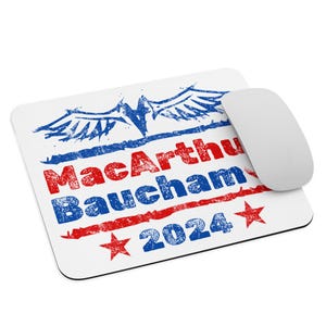 Lustige Wahl Mauspad, MacArthur Baucham 2024 Vintage, 4. Juli, Unabhängigkeitstag Holen Sie sich die Stimme ab, Puritaner Verbesserung Christliches Geschenk