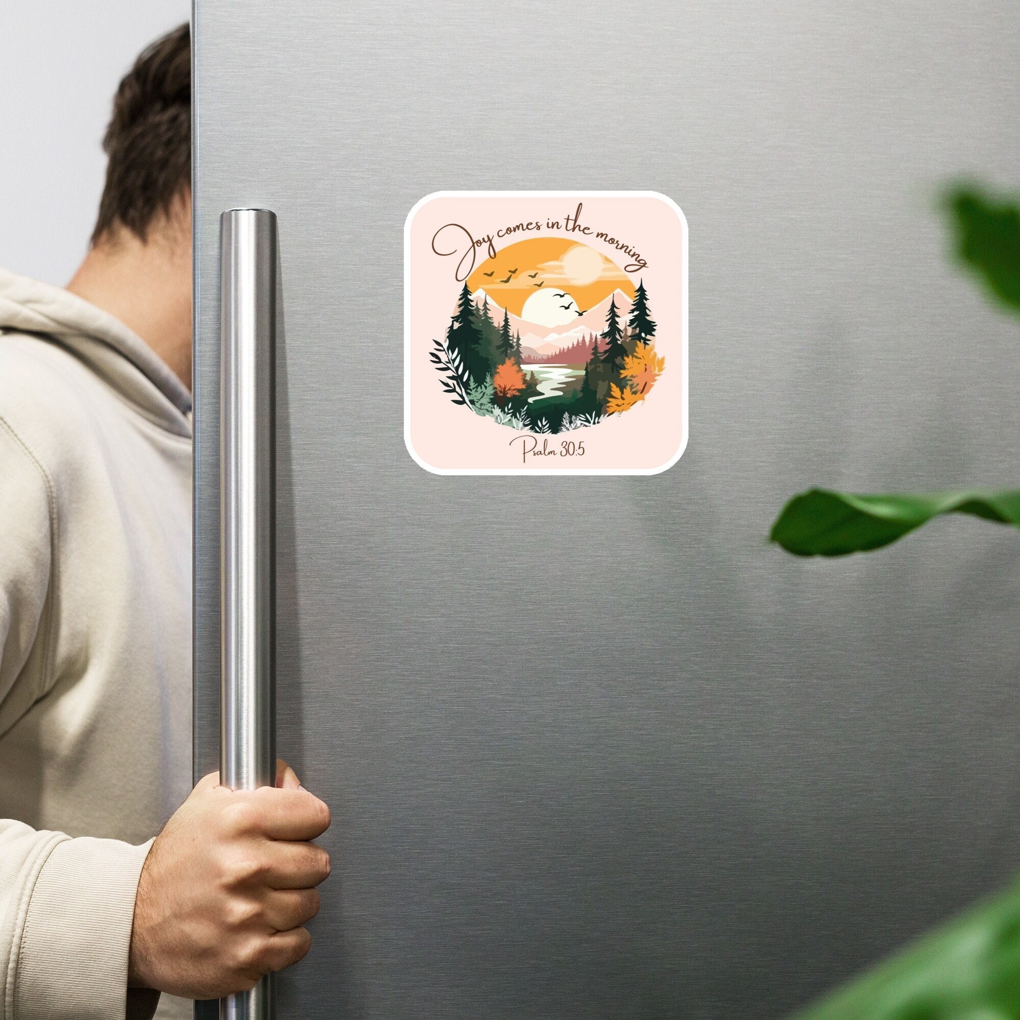 Christlicher Magnet mit Bibelversen, Ermutigungsgeschenken für leidende Freunde oder geliebte Menschen. Wählen Sie Freude, erhebende Schrift, Glaube, Psalmen Z40