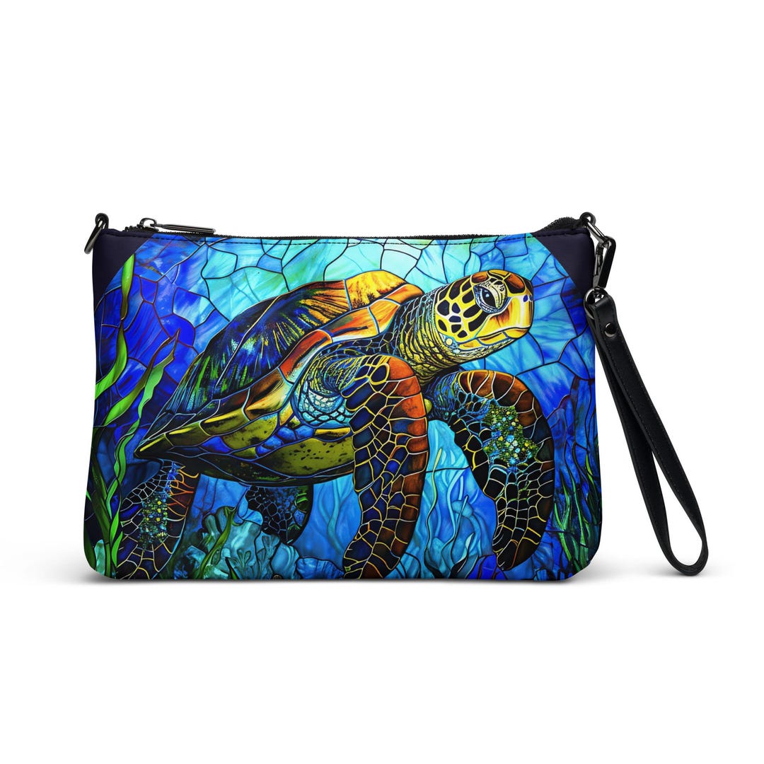 Floral Turtle Crossbody Bag