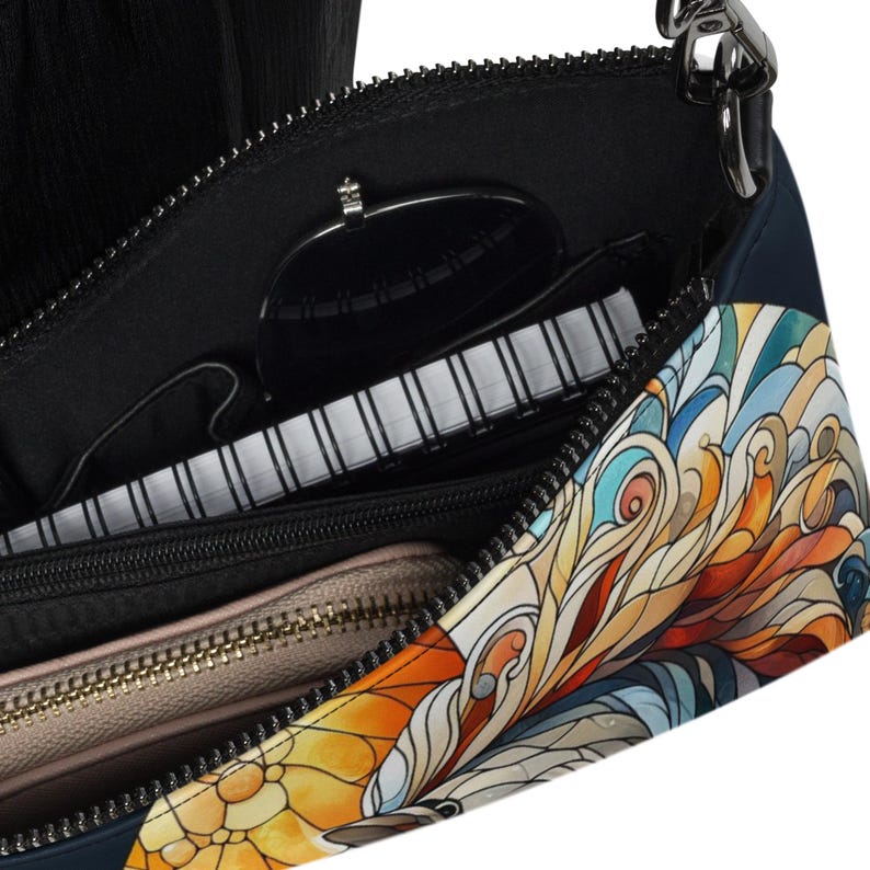 Stained Glass Horse 20 Crossbody bag