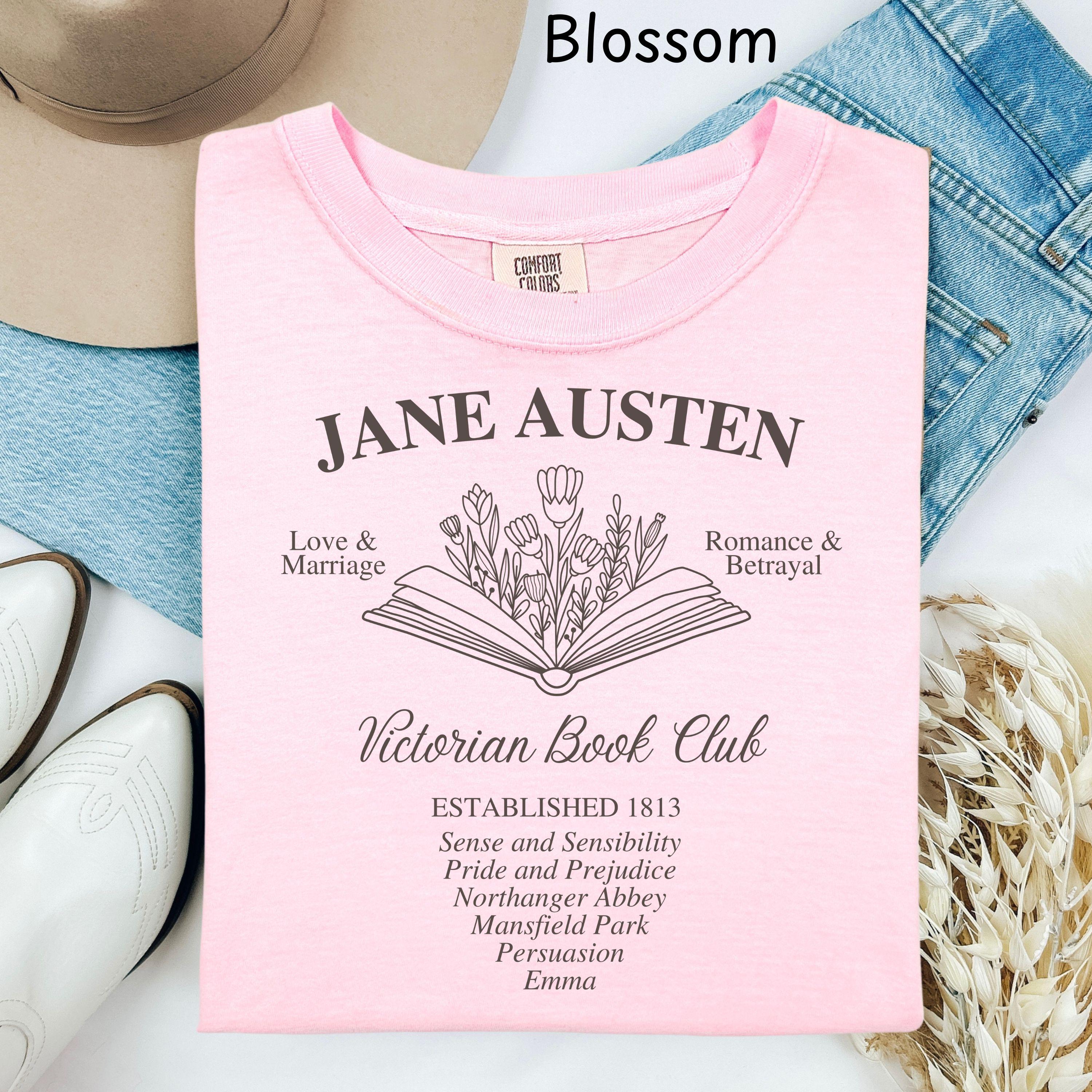 Comfort Colors Jane Austen Book Club Shirt, Pride and Prejudice T-Shirt, Mr Darcy Shirt, Jane Austen Fan, Bookish Gift, Booktrovert Shirts