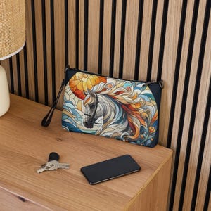 Stained Glass Horse 20 Crossbody bag