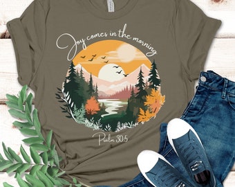 Christliches Shirt mit Bibel-Vers-Ermutigungs-Geschenk für leidenden Freund oder geliebten Tshirt wählen Sie Freude, die Schrift-Glaubens-Psalmen S40 hebt