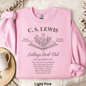 CS Lewis Book Club Sweatshirt, Narnia Aslan Shirt, Gift for CS Lewis Fan, Bookish Gift, Christian Book, Librarian Gift, CS Lewis Sweater