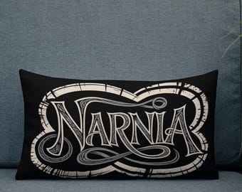Celtic Narnia Design Pillow, CS Lewis Pillow, Chronicles of Narnia, Lion Witch Wardrobe Pillow